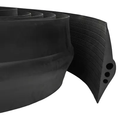 vidaXL Seal pentru podeaua garajului 75 x 12 mm 2,5 m Cauciuc EPDM