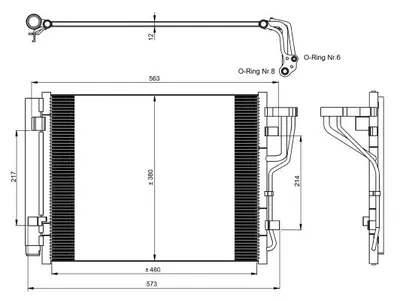 Radiator clima AC cu uscator HYUNDAI ELANTRA, I30; KIA CEE D, CEE D SW, PRO CEE D 1.6D 2.0D intre 2005-2012