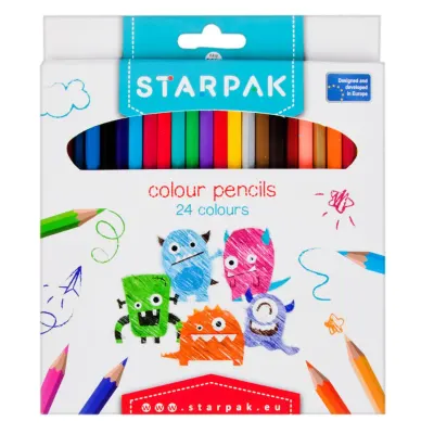 Set 24 creioane colorate, Starpak
