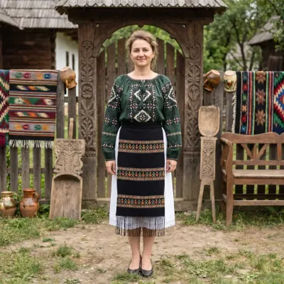 Fote cu broderie traditionala Valerica 3