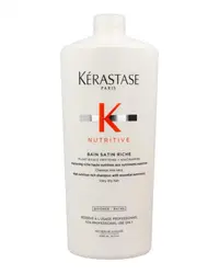 Sampon intens hranitor pentru parul foarte uscat Nutritive Bain Satin Riche, 1000ml, Kérastase