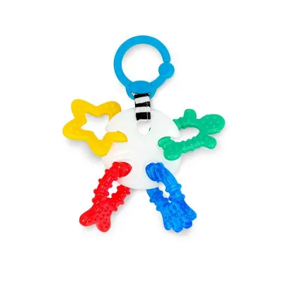Jucarie senzoriala, Baby Einstein, Din silicon, Pentru antrenament motric, Fara BPA, 23x16x6 cm, 3 luni+, Multicolor