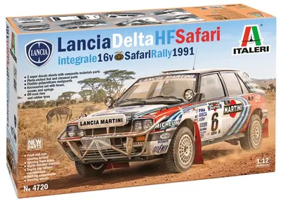 Model asamblabil Italeri Curse: Automobile - Lancia Delta HF Integrale 16v Safari Rally 1991