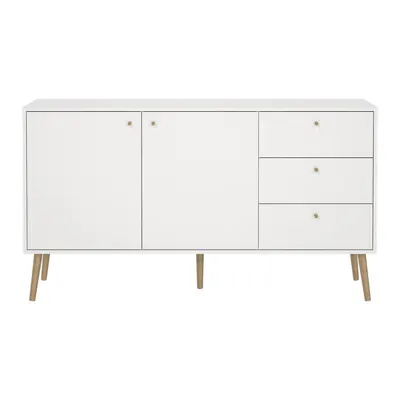 Comodă albă joasă 149x82 cm Bodo – Tvilum