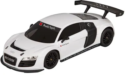 Masina radio controlata Rastar - Audi R8 Radio / C, alba, 1:18