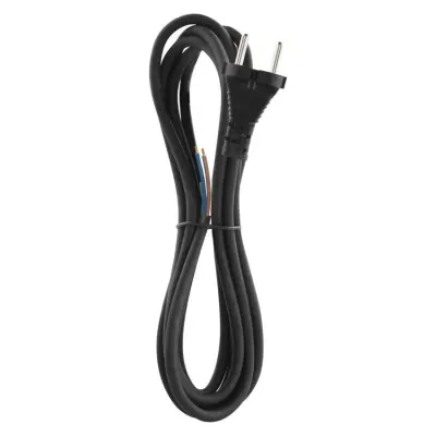 Cablu de alimentare EMOS S03030N 3m flexibil izolatie cauciuc /neopren 2x1mm2 H05RN negru