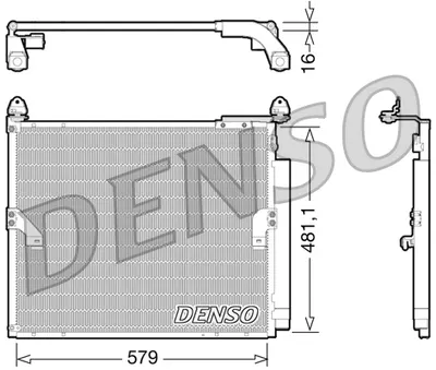 Radiator AC condensator cu uscator potrivit TOYOTA LAND CRUISER PRADO 4.0 08.09