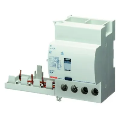 ADD ON Intrerupator diferential FOR MT CIRCUIT BREAKER - 4P 63A TYPE AC INSTANTANEOUS Idn=0,3A - 3,5 module
