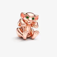 Talisman Pandantiv Pantera Rosé Cu Argint