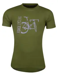 Tricou Force Flow, maneci scurte, verde, XS