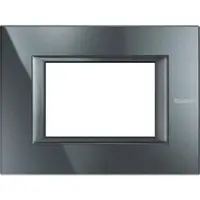 Rama dreptunghiulara Axolute aluminiu monocrom 3 module - Antracit