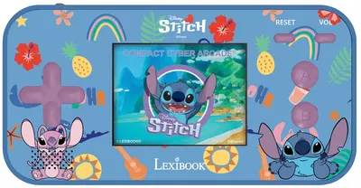 Consolă portabilă Lexibook - Cyber Arcade, Stitch, 2.5'', 150 jocuri