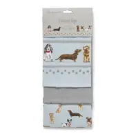 Prosoape de vase 3 buc. din bumbac 45x65 cm Curious Dogs – Cooksmart ®