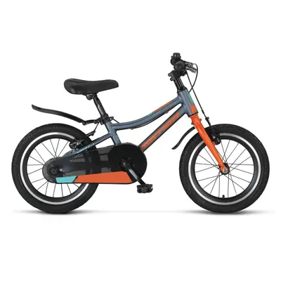 Bicicleta copii Motion, culoare gri portocaliu, roata 20 , cadru din otel