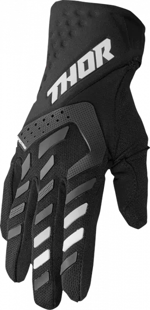 Manusi atv cross dame Thor Spectrum, culoare negru alb, marime M