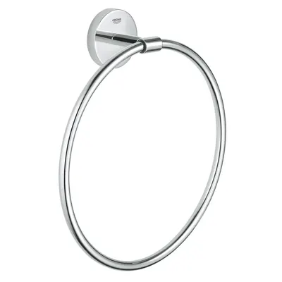 Inel prosop Grohe BauCosmopolitan 40460001, Fixare perete ascunsa, 21 cm, Argintiu