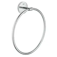 Inel prosop Grohe BauCosmopolitan 40460001, Fixare perete ascunsa, 21 cm, Argintiu