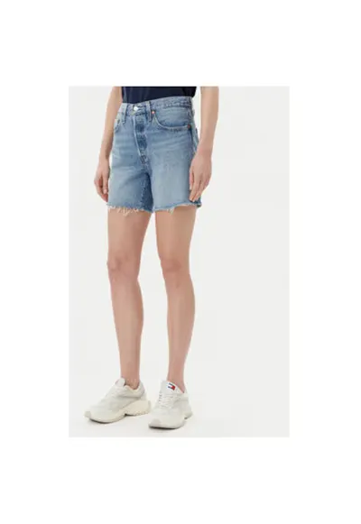 Pantaloni scurti din denim dama Levi S - A9296-0001 - Bumbac/Tencel - Albastru - Albastru