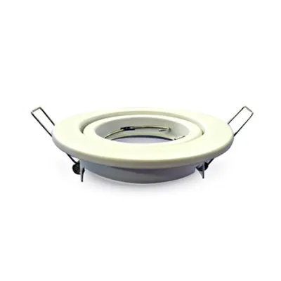 Recessed spot GU10 round, adjustable, white