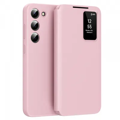 Husa pentru Samsung Galaxy S23 S911, Techsuit, SmartView, Roz