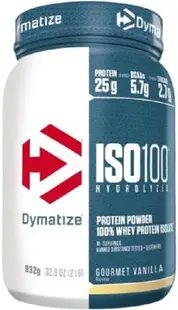 ISO 100, gourmet vanilla, 932 g, Dymatize