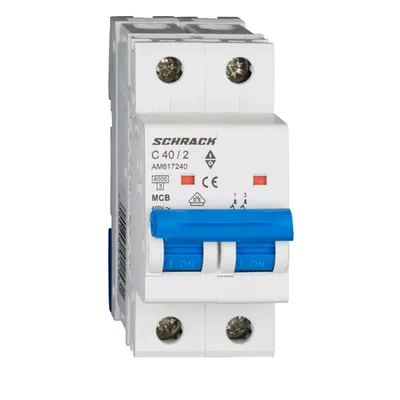 Intreruptor automat modular (MCB) AMPARO 6kA, C 40A, 2-poli