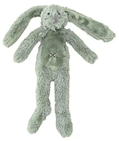 Jucărie moale Happy Horse - Iepurașul Richie, verde, 27 cm