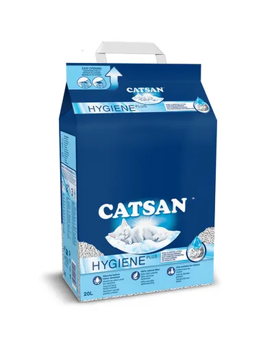 CATSAN Hygiene Plus 20 L nisip pentru litiera pisicilor
