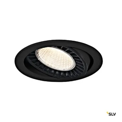 SUPROS DL cil incastrat tavan,rotund,negru,4000lm,3000K