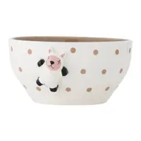 Bol pentru copii alb/maro din gresie ø 14 cm Dolly – Bloomingville Mini