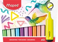 Set de marcaje de text Maped Fluo Peps - 12 culori