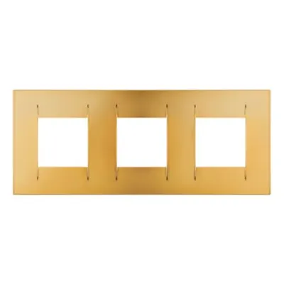 Placa ornament CProiector HORUS GEO International - IN METALLISED TECHNOPOLYMER - 2+2+2 modul HORIZONTAL - GOLD - CProiector HORUS