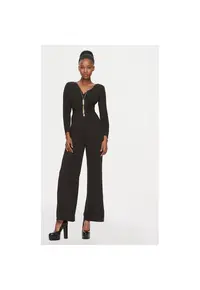 Salopeta dama - 303888800 - Poliester - Negru - Negru