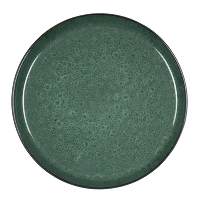Farfurie verde/neagră din gresie ø 27 cm Gastro Green/Black – Bitz