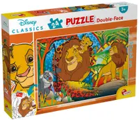Puzzle cu două fețe Lisciani de colorat din 24 piese - Regele Leu