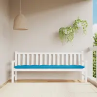 vidaXL Pernă de bancă, albastru deschis, 200x50x7 cm, material oxford