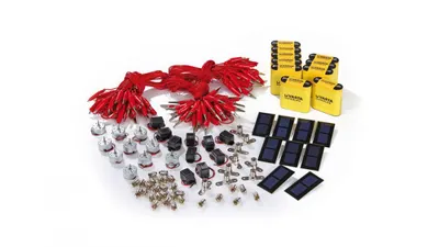 Set de 128 de accesorii pentru experimente cu electricitatea