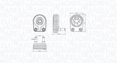 Radiator Ulei Potrivit Fiat Doblo, Doblo Minivan, Palio, Punto, Punto Hatchback, Strada 1.9d 09.99
