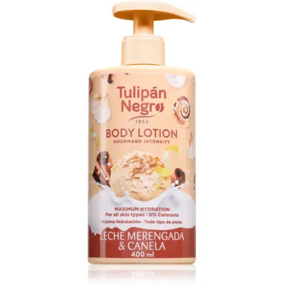 Tulipán Negro Leche Merengada & Canela loțiune de corp hidratantă 400 ml