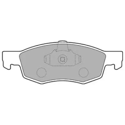 Set placute frana, frana disc DELPHI LP1796