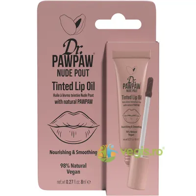 Ulei de Buze Colorat si Hranitor cu Extract de Papaya Nude Pout 8ml