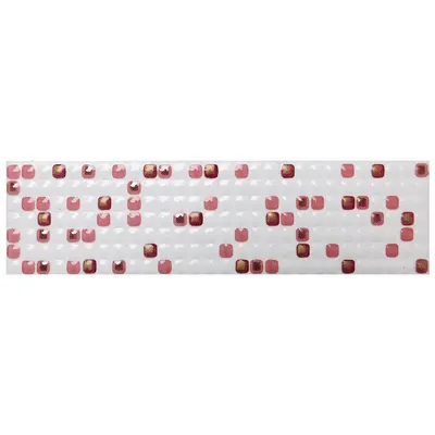 Brau decorativ faianta baie / bucatarie Tamara Red 6.5 x 25