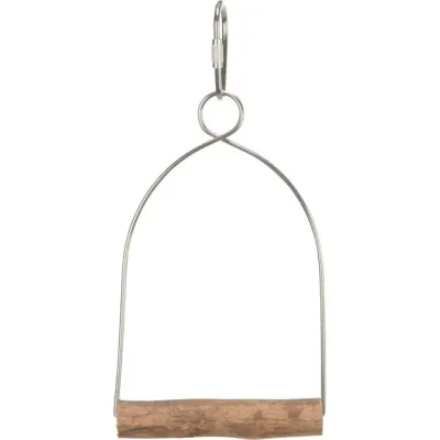 Leagan Arc Pentru Pasari, Lemn/Metal 15x25 cm