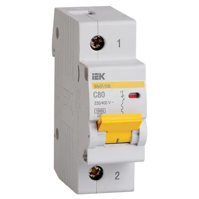 Siguranta automata VA47-100 1P 80A 10kA curba C