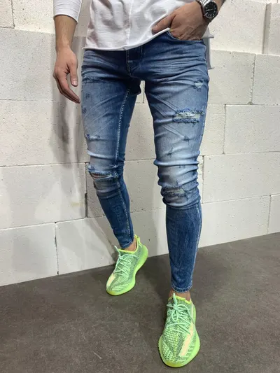 Blugi Zgariati Slim Blue Bgas364(5009) (mărime: 30)