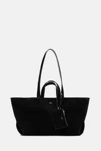 A.P.C. geantă shopper pentru femei din piele întoarsă LE DRUMMER