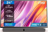 Televizor smart portabil METZ - 24MPE7000Z, 24'', LED, 2K FHD, HDR10, 12V, 3Hours battery life, 2x 6W, Dolby Digital Plus, alb