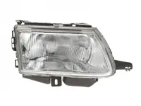 Far fata Dreapta (H4 W5W, electric, mecanic, fara motoras, culoare insert: argintiu) potrivit CITROEN SAXO