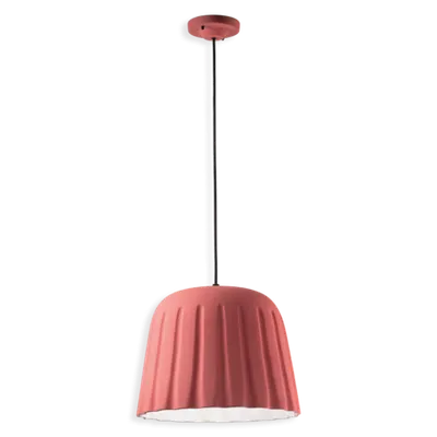 Sospensione Grande / Large Pendant Deco Madame Gres Finish Rsc - Rosa Corallo C2571