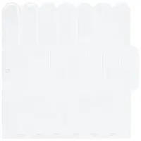 vidaXL Placă cu Pene 50 buc. Alb 30 x 30 cm Poliuretan și PET
